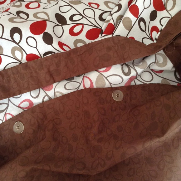 Twin Size Duvet Cover + Matching Pillow Case Cotton Blend Bedding Neutral Earthy - Picture 6 of 8